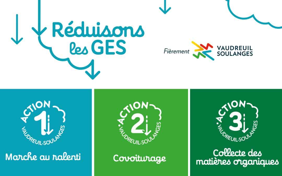 La MRC de Vaudreuil-Soulanges lance une campagne de sensibilisation régionale visant la réduction des émissions de gaz à effet de serre (GES)