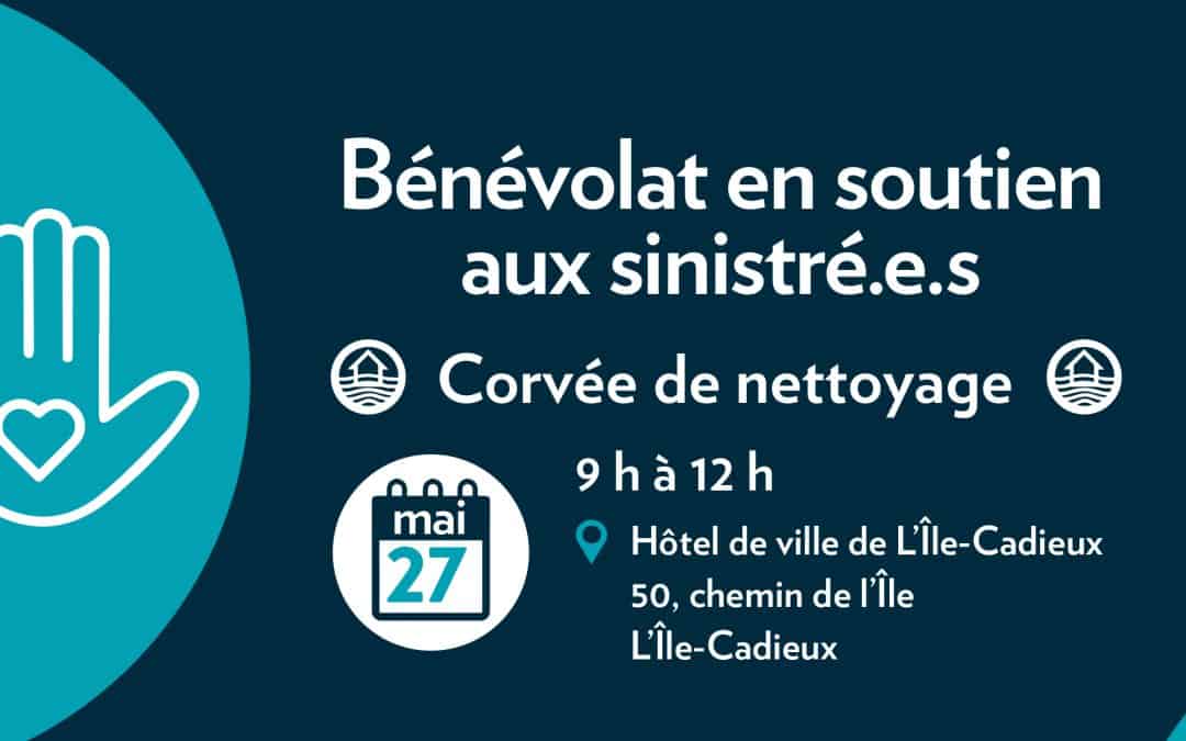 Crue printanière 2023: La MRC de Vaudreuil-Soulanges lance un appel aux bénévoles pour une corvée de nettoyage à L’Île-Cadieux