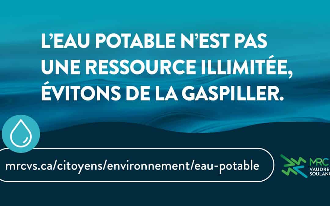 La MRC de Vaudreuil-Soulanges lance une campagne de sensibilisation sur la consommation d’eau potable