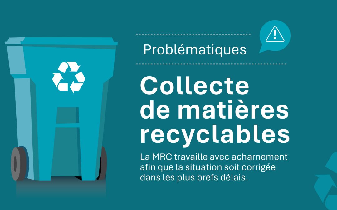 Mise au point sur les problématiques liées à la collecte de matières recyclables