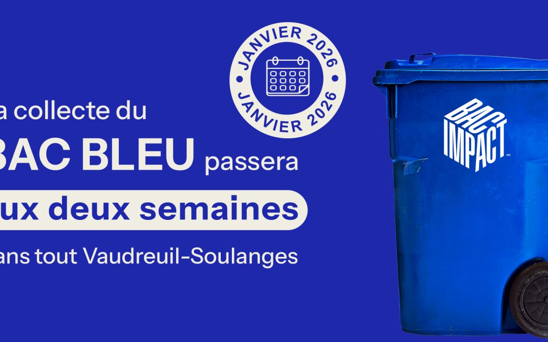 Changement de fréquence pour la collecte des matières recyclables dans la MRC de Vaudreuil-Soulanges