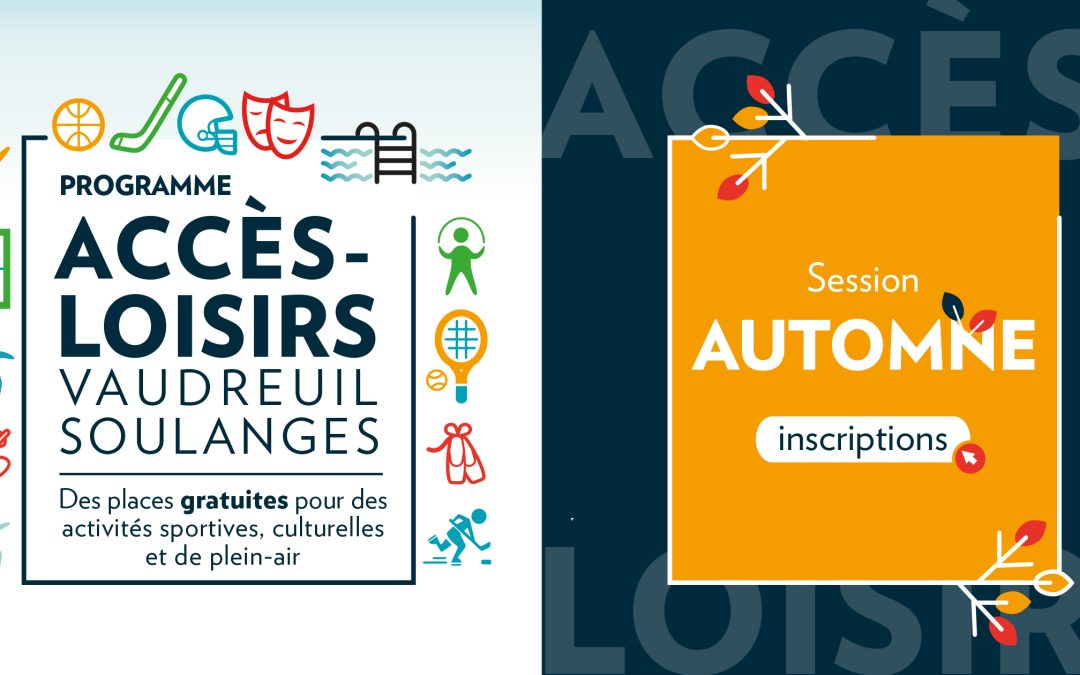 Inscrivez-vous au programme Accès-Loisirs Vaudreuil-Soulanges pour la session d’automne 2025