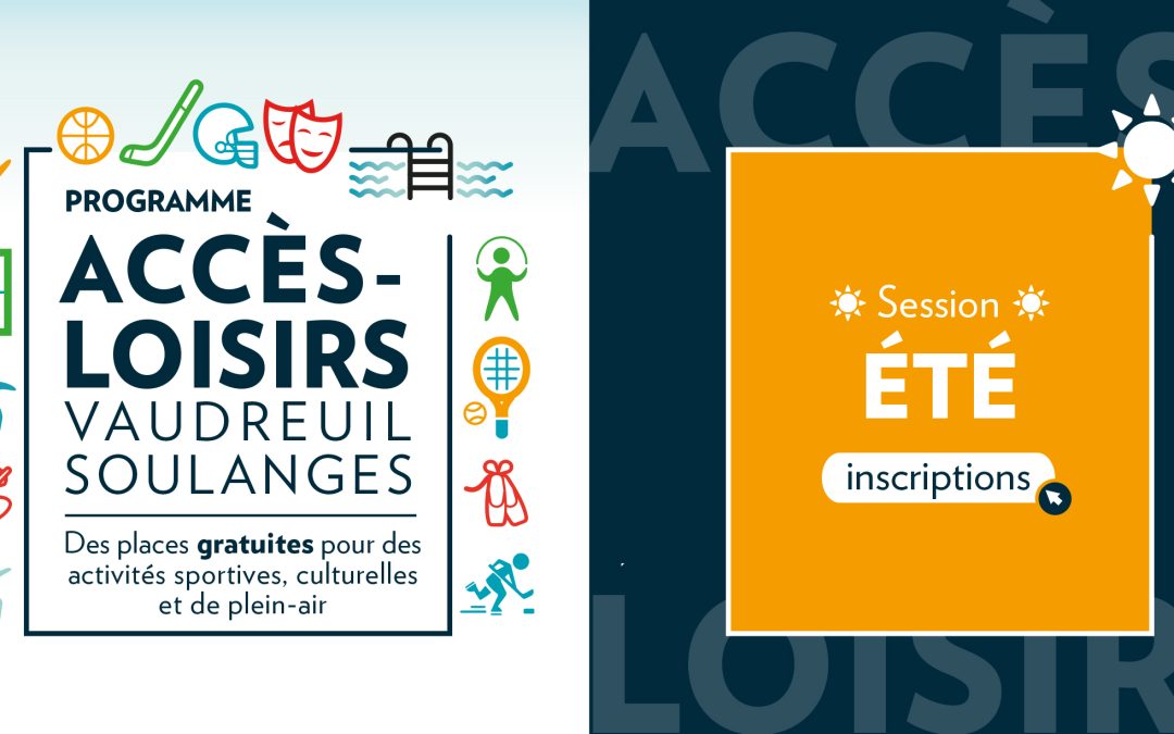Inscrivez-vous au programme Accès-Loisirs Vaudreuil-Soulanges pour la session d’été 2026