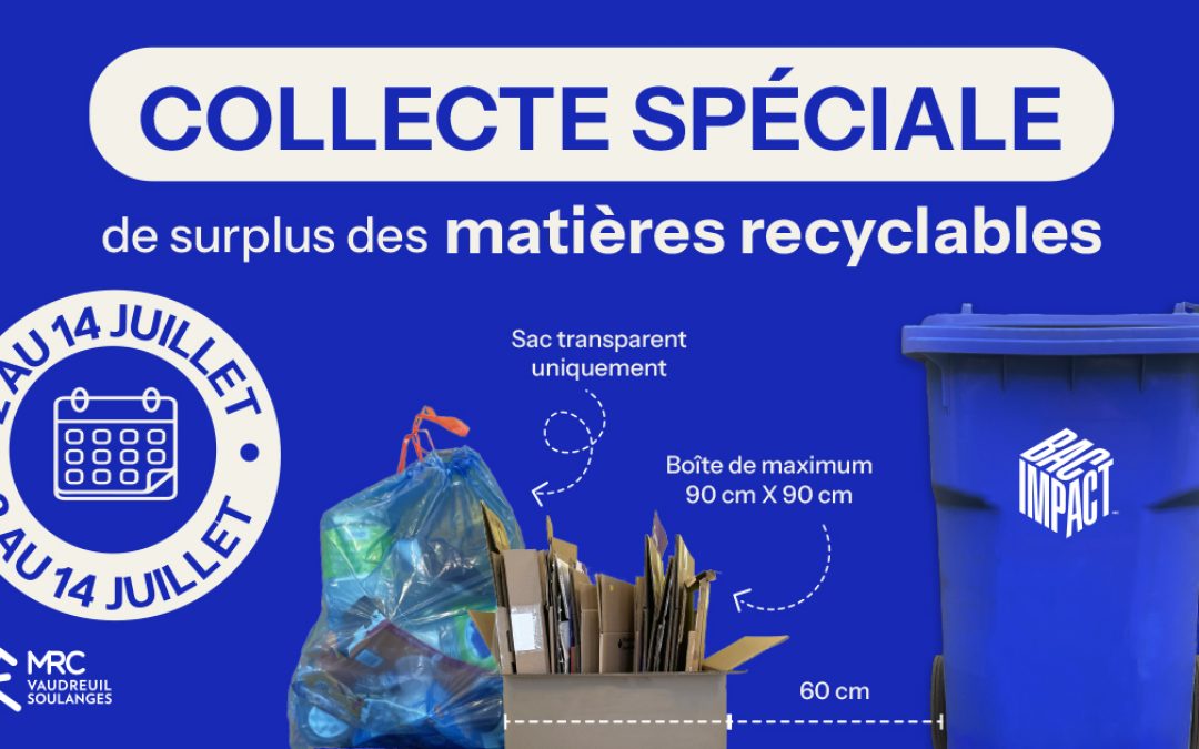 Collecte spéciale de surplus des matières recyclables et astuces pour un déménagement écoresponsable dans Vaudreuil-Soulanges